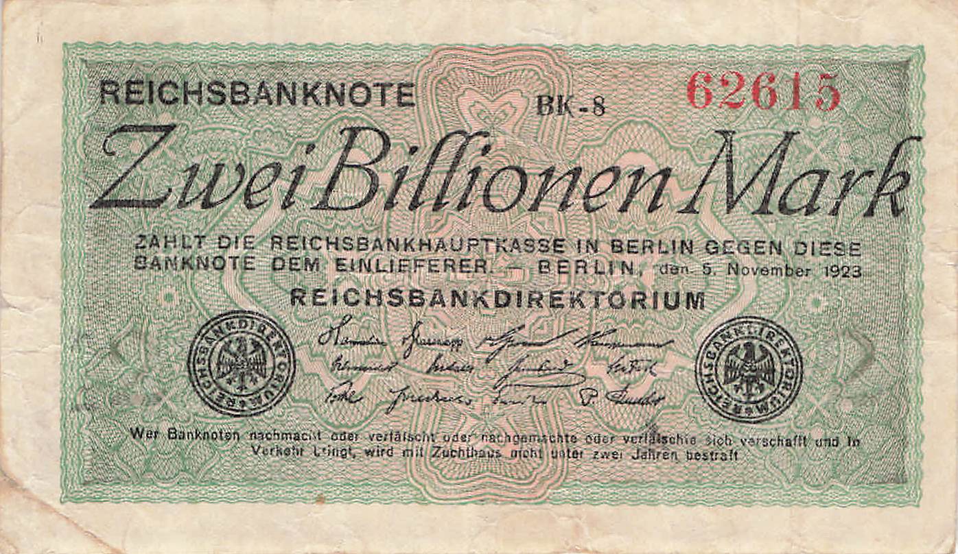 Ro.132 2 Billionen Mark 1923